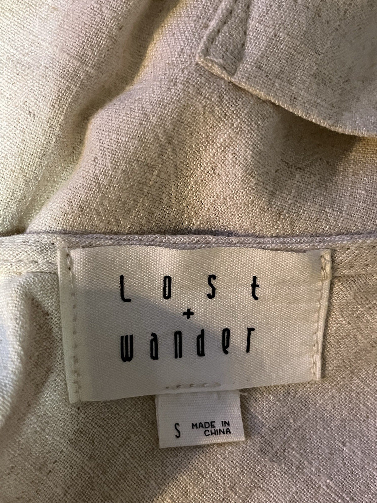 Lost + Wander Cream Button Down Ajustable Straps … - image 8
