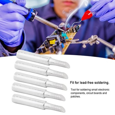 5x Soldering Iron Tips Solder Head LeadFree Welding Tools 4C Horseshoe Shape SET