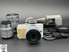  Exc 4 Olympus PEN Lite E-PL5 White 16.5 MP DSLR Camera 14-42/40-150/60 3Lenses