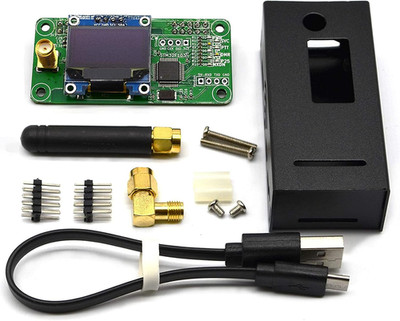 MMDVM Hotspot Hat Board(V1.5.2) with UHF 433Mhz Antenna OLED Display Aluminium C