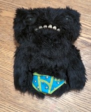 Budgie Fuggler Black Funny Ugly monster plush 9" Tooth Underwear Pre-owned
