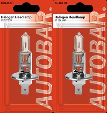2 x H1 Bulbs 12v 55W P14.5s Standard Car headlight Halogen Bulb - New & Boxed