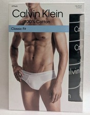 4 Calvin Klein Hip Briefs Cotton XL 4 Pack Underwear Classic Fit NWT Extra Large