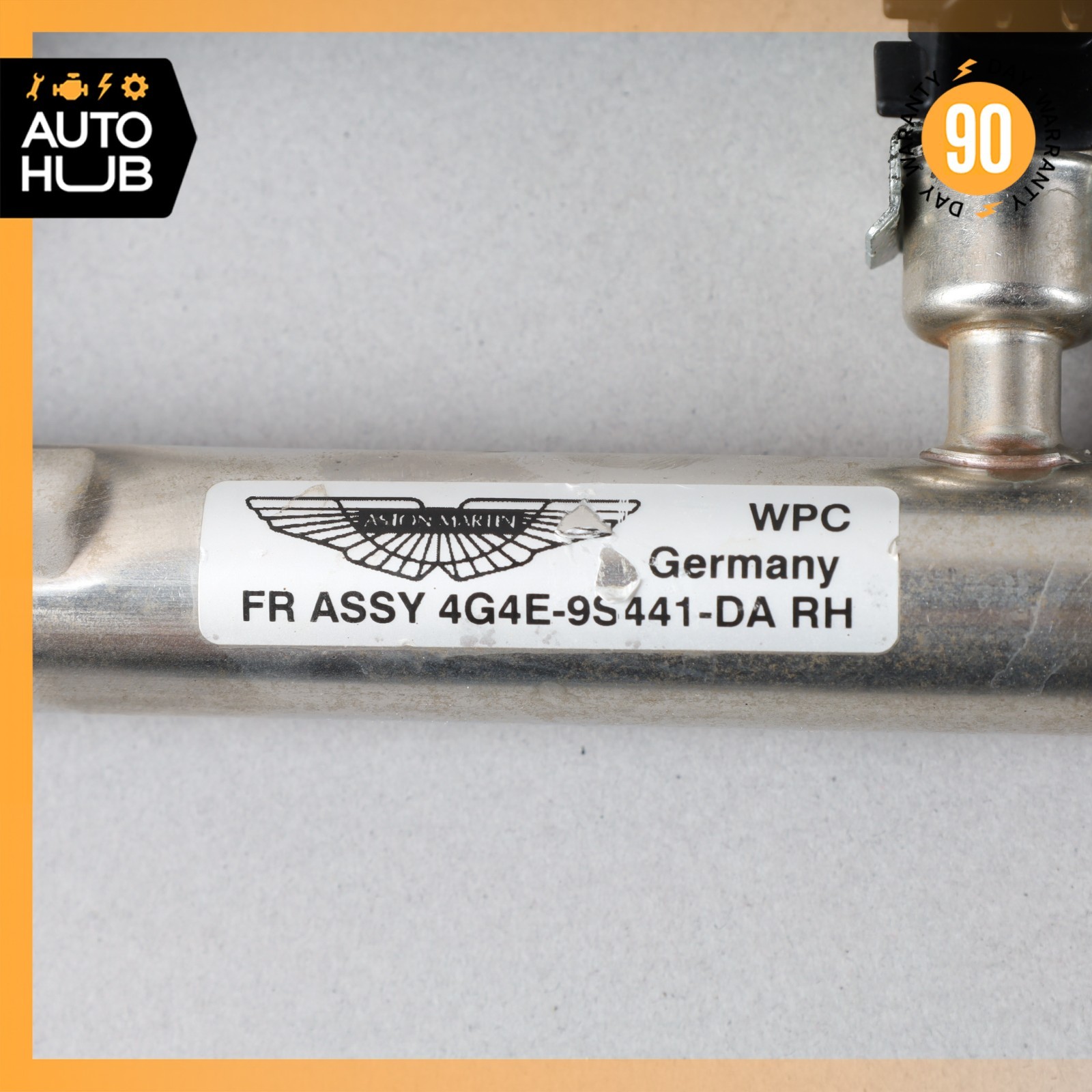 10-17 Aston Martin DB9 Rapide Left Side Fuel Injector Rail w/Injectors OEM
