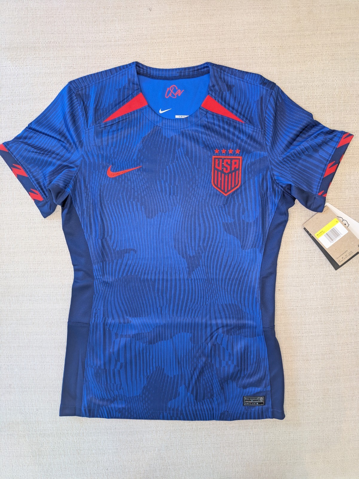 Womens Nike USMNT 2023 Stadium Away Dri-Fit Soccer Jersey Team USA Sz Small Slim