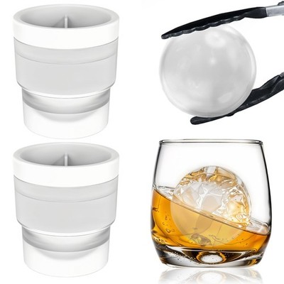 6 cm XL Kugel Runde Eiskugel Maschine x2 - Große Whisky Eiskugel Form