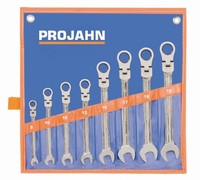 Projahn Geartech RatschenschlüSsel-Set Metrisch Flexibel 8-Teilig 8 - 19 Mm