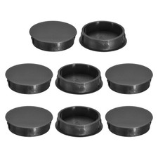 8Pcs 38mm 1-1/2" Flush Type Panel Round Snap in Fastener, Black