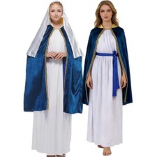 Conjunto de Mujeres Vestido Árabe Juego de Rol Trajes Pascua Virgen María Fiesta Capa Rave