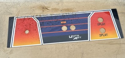 Used Unknown Plastic Overlay 23 1/2 X 6 3/4 arcade game sign marquee If23