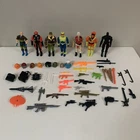 G.I. Joe ARAH Lot of 7 Figures most from 1990s with Accessories Weapons Helmets