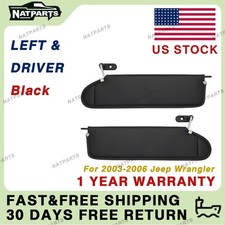 Pair Sun Visor Wo Light Fits For03-06jeepwrangler 5hd811x9ac 5hd801x9ac