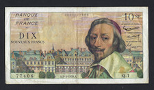 BANQUE DE FRANCE 10 NEW FRANCS RICHELIEU 5/3/1959 ALPHABET Q.1