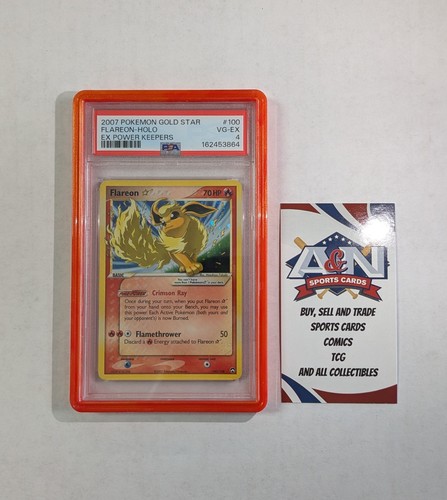 Flareon Gold Star 🌟 100/108 EX Power Keepers Holo- PSA 4