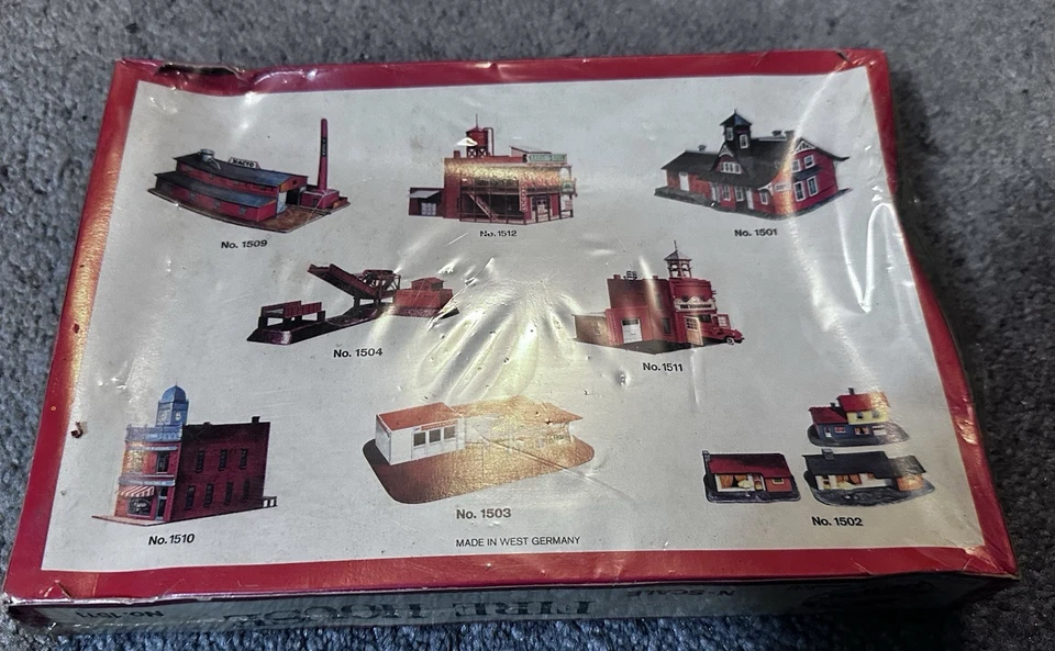 VTG Model Power Fire House N Scale Construction Kit NEW in Sealed Box - Image 2 of 2