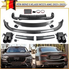 Carbon Color Aero BodyKits Spoiler für Mercedes W223 2020+ Stoßstange Diffusor Carbon Color Aero BodyKits Spoiler für Mercedes W223 2020+ Stoßstange Diffusor
