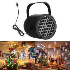 Rotating LED Christmas Projection Lamp for Festive Gatherings and Decoration