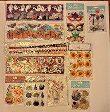 Halloween Scrapbook Sticker Lot Jolee's Boutique Recollections Hobby Lobby Fall