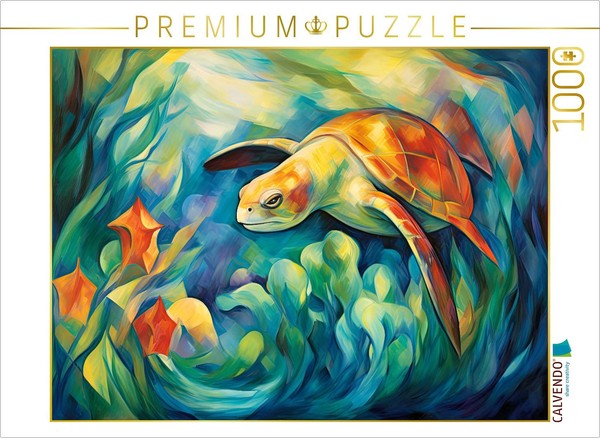 Calvendo Puzzle MeeresschildkröTe | 1000 Teile Lege-GrößE 64X48Cm Foto-Puzzle Fü-image