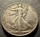 1946-S WALKING LIBERTY SILVER HALF ~ CH VF ~ NICE COIN ~ 90% SILVER