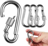 Karabinerhaken M6 4 StüCk 135 Kg Belastbarkeit FüR Outdoor Sport ZubehöR