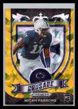2021 Panini Prizm Draft Picks Collegiate #175 Micah Parsons Gold Ice Penn State