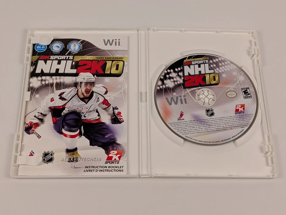 NHL 2K10 (Nintendo Wii, 2009) ➡️CIB Complete  - Tested - Near Mint 📀! - Image 3 of 4