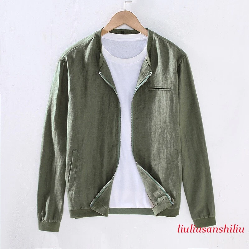 Men's Cotton Linen Jacket Long Sleeve Coat Cardigan Full Zip Loose Casual Tops
Opens in a new window