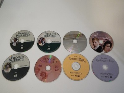 DVD LOT-JANE AUSTEN-Pride & Prejudice-SENSE-SENSIBILITY-EMMA-MANSFIELD-PERSUASI*