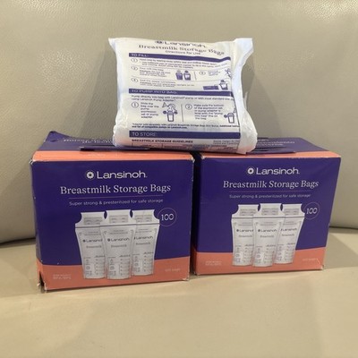 Lansinoh Breastmilk Storage Bag  - 250 count (2x 100 + 1x 50)