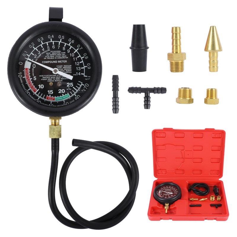 Kit Perdite Manometro Vuoto Auto Pompa Carburante Diagnosi Guasti Auto - Immagine 1