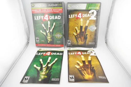 Left 4 Dead 1 GOTY and LFD 2 Bundle Platinum hits (Xbox 360 ) CIB Tested *READ*