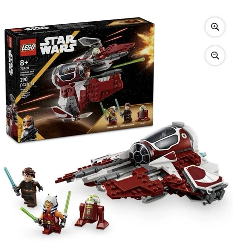 LEGO Star Wars Ahsoka's Jedi Interceptor 75401, 290 Pieces, Ahsoka Tano & Anakin