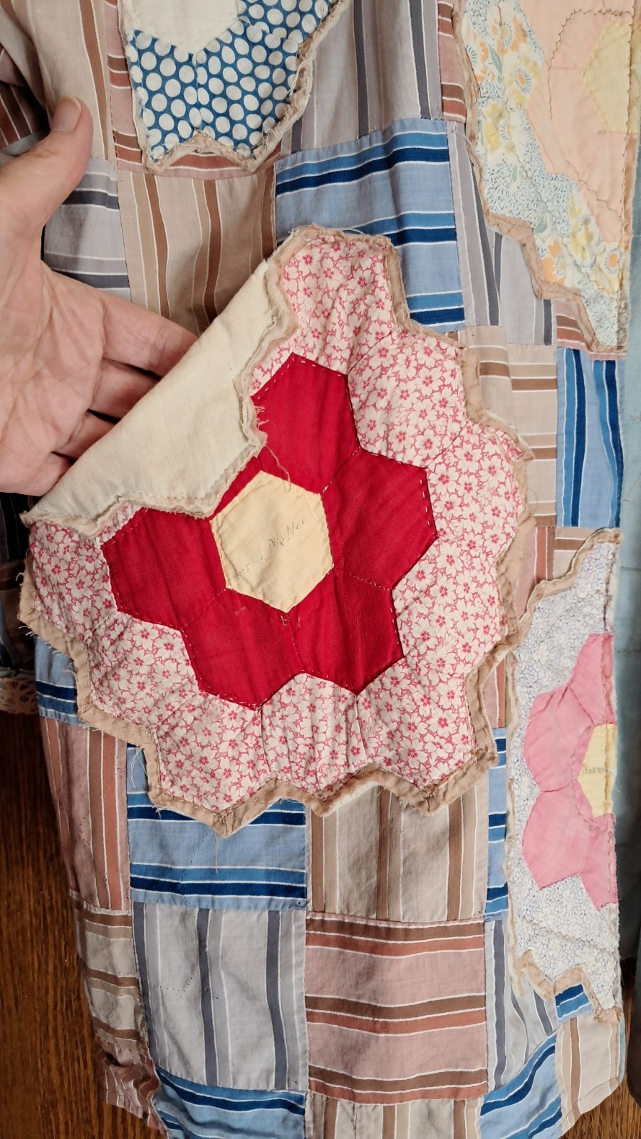 Handmade Upcycled Quilt Jacket Patchwork and Gran… - image 12