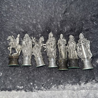 Danbury Mint Royal Selangor Camelot Zinn Schachfiguren Konvolut
