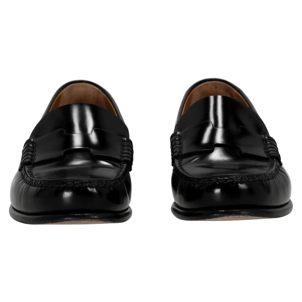 Hermès Kennedy-Loafer Aus Schwarzem Leder Weiblich Schwarz 36 - Bild 3 von 4