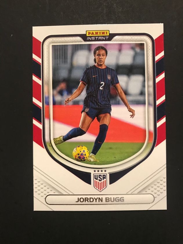 Jordyn Bugg RARE 2026 Panini USWNT USA Soccer Red White Blue SP Parallel #4