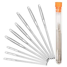 Large-Eye Blunt Needles, Stainless Steel Yarn Knitting Needles, Sewing Needle...