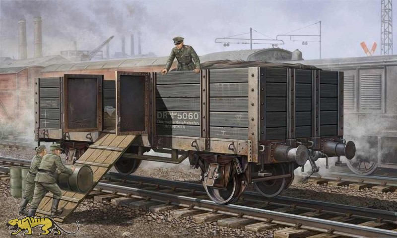 Trumpeter 01517 German Railway Gondola (high sides) - 1:35