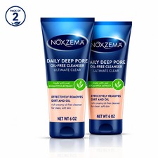 Noxzema Daily Deep Pore Oil-Free Cleanser 6 oz -2 pack