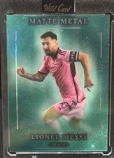 Lionel Messi 1 Of 1 Green Parallel Matte Metal Wild Card SSP Case Hit Soccer 1/1