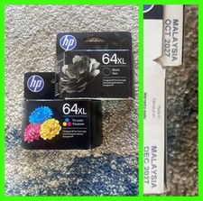 NEW - HP 64XL Black  Oem 64XL Color Ink Cartridge 2pk Combo 2028  2027