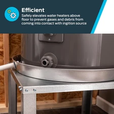 QuickStand 22 Inch Water Heater Stand, Up to 52 Gallons, Unassembled, 40-S-22-U