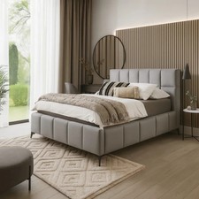 Modern Glasgow Ottoman Bed Frame Upholstered Storage Gas Lift UK