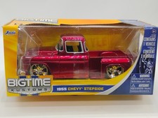 Jada Toys Big-time Kustoms 1:24 Scale Red 1955 Chevy Stepside Pickup
