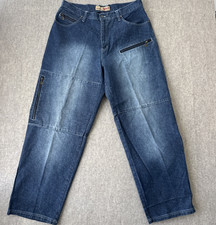 Imperious Delf Trading Jeans Wide Leg Baggy Straight Mens 36x34 Y2K Vintage