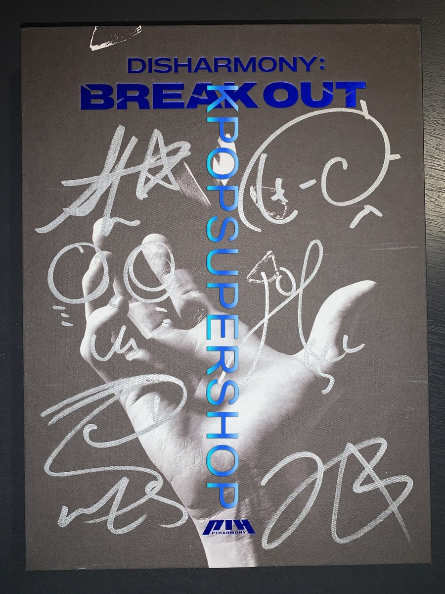 P1Harmony BREAK OUT サイン入り CD P1Harmony 2nd Mini Album Disharmony Break Out Autographed