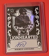 2021 Leaf Valiant Marco Luciano Lionhearted Black AUTO RC #'d 2/5