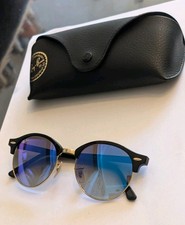  Ray-ban Sunglasses Rb4246 Clubround Classic Black Women's Sunglasses Authentic