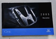 2005 Honda Civic Warranties Book Manual